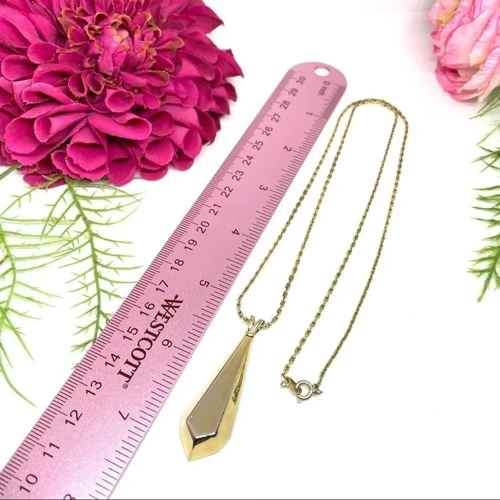 VINTAGE⚜️Mid Century Abstract Gem Pendant Necklace